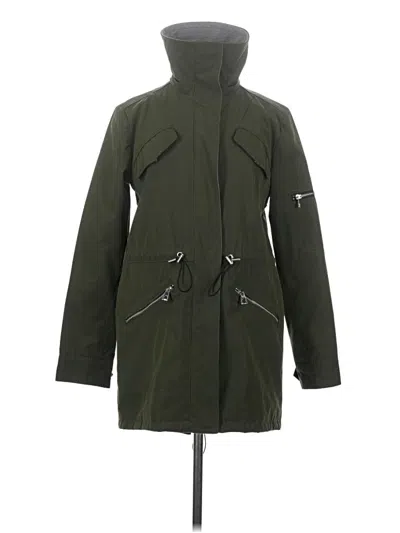 Pre-owned Vince Camuto Raincoat In Green