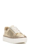 Vince Camuto Randay Leather Platform Sneaker In Gold