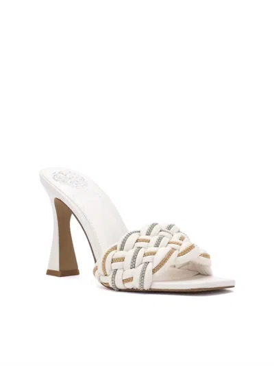 Vince Camuto Rayley Mule In White Swan In Multi
