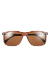 Vince Camuto Rectangular Sunglasses In Brown