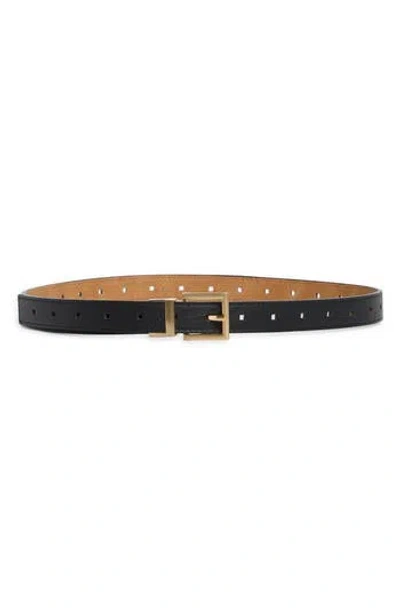 Vince Camuto Reversible Faux Leather Belt In Black Tan