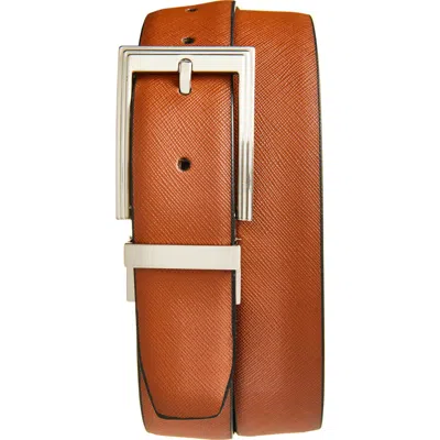 Vince Camuto Reversible Leather Belt In Brown