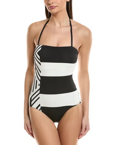 Vince Camuto Reversible One-piece In Black