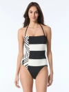 Vince Camuto Reversible One Piece Swimsuit