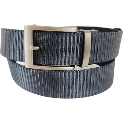 Vince Camuto Reversible Ratchet Buckle Web Belt In Black