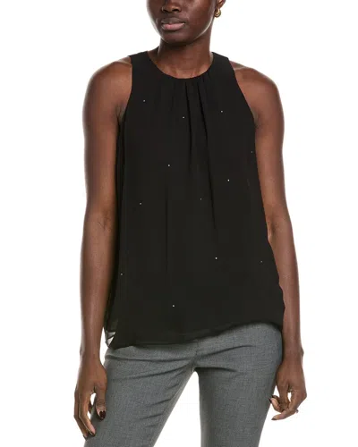 Vince Camuto Rhinestone Blouse In Black