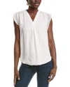 Vince Camuto Contrast Detail Cowl Neck Tank In Pink