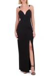 VINCE CAMUTO RHINESTONE TRIM GOWN