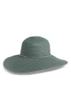 VINCE CAMUTO VINCE CAMUTO RHINESTONE TRIM STRAW FLOPPY HAT
