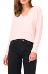 Vince Camuto Rib Sweater In Blushing Bride
