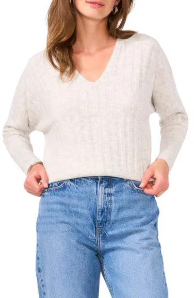 Vince Camuto Rib Sweater In Silver Heather