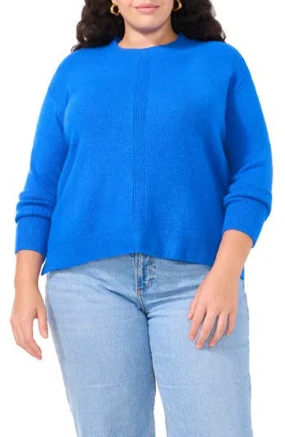 VINCE CAMUTO VINCE CAMUTO RIB TRIM CREWNECK SWEATER