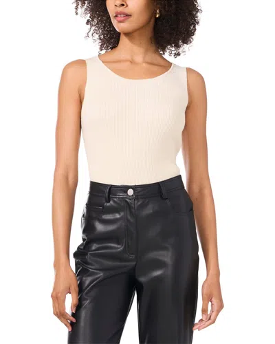 Vince Camuto Ribbed Tank In White