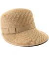 Vince Camuto Gold Rush Framer Hat In Tan,gold