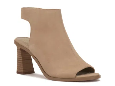 Vince Camuto Rimdia Peep Toe Sandal In Brown