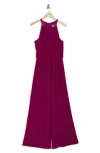 Vince Camuto Ring Wide Leg Jumpsuit In Purple