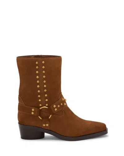 Vince Camuto Roista Moto Bootie In Brown