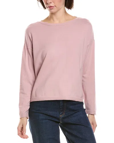 Vince Camuto Rolled Edge Trim Top In Pink
