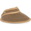 Vince Camuto Rollup Straw Visor In Multi