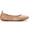 VINCE CAMUTO RONJLITA CHIC BALLET FLATS IN BEIGE