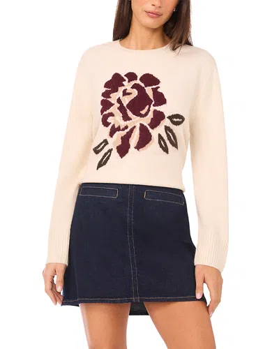 Vince Camuto Rose Crewneck Pullover Sweater In Pink