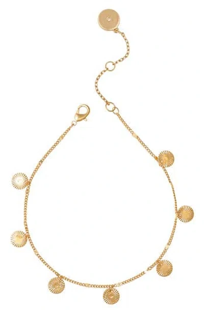 Vince Camuto Round Charm Anklet In Gold