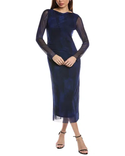 Vince Camuto Ruched Maxi Dress In Blue