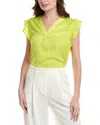 Vince Camuto Ruffle Blouse In Green