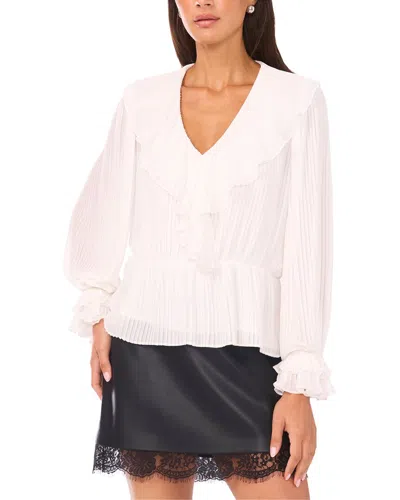 Vince Camuto Ruffle Blouse In White