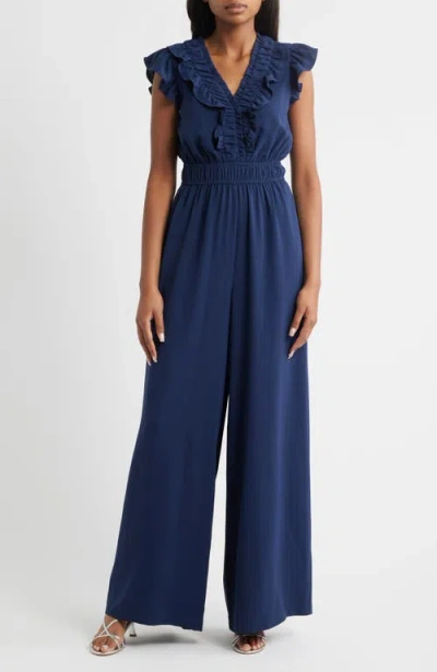 Vince Camuto Ruffle Neck Jumpsuit