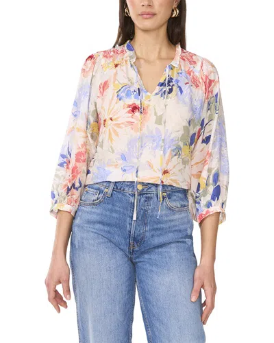 Vince Camuto Ruffle Neck Peasant Blouse
