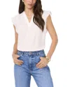 Vince Camuto Ruffle Sleeve Satin Top