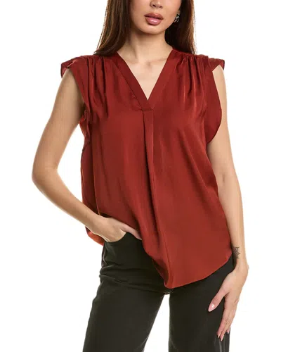 Vince Camuto Ruffle Sleeve Blouse In Red