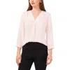 Vince Camuto Rumple Fabric Blouse In Mauve Chalk