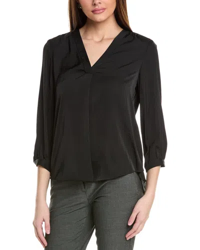 Vince Camuto Rumple V-neck Top In Black