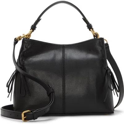 Vince Camuto Sabra Bow Leather Satchel In Black