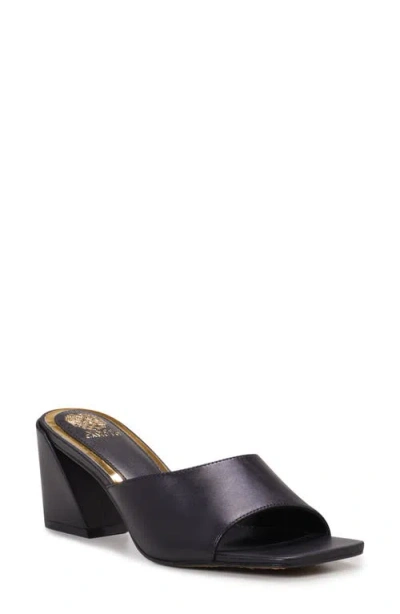 Vince Camuto Sacha Slide Sandal In Black Nappa