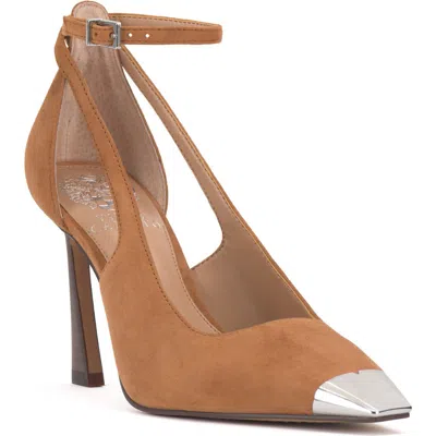 Vince Camuto Sachel Cap Toe Pump In Golden Walnut