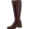 Vince Camuto Sangeti Womens Extra Wide Calf Leather Knee-high Boots In Brown