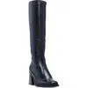 Vince Camuto Sangeti 4 Womens Extra Wide Calf Leather Knee-high Boots In Black