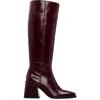 Vince Camuto Sangeti Extra Wide Calf Knee High Boot Dark Mahogany Leather Vc-sangeti4 Women's In Burgundy