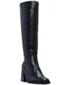 Vince Camuto Sangeti Snip-toe Block-heel Knee-high Boots In Black
