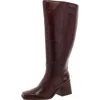Vince Camuto Sangeti Womens Extra Wide Calf Leather Knee-high Boots In Brown