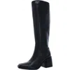 Vince Camuto Sangeti 2 Womens Leather Wide Calf Knee-high Boots In Black