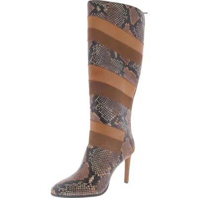 Vince Camuto Saraalan Womens Leather Knee-high Boots In Multi