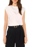 Vince Camuto Satin Boatneck Shell In New Ivory
