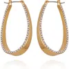 Vince Camuto Scoop Pavé Drop Earrings In Gold Tone