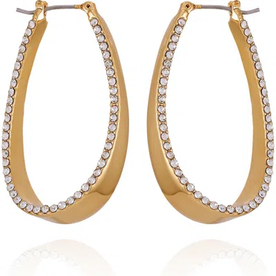 Vince Camuto Scoop Pavé Drop Earrings In Gold