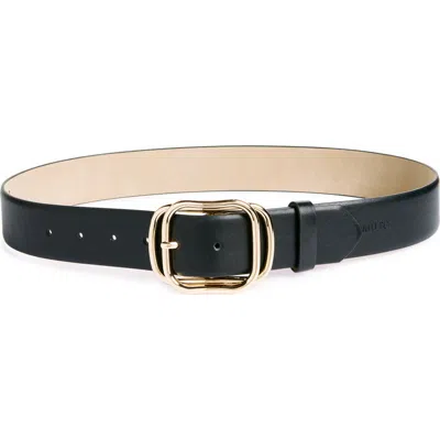 Vince Camuto Scultpural Belt In Black Gold
