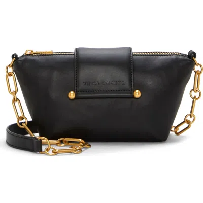 Vince Camuto Selah Leather Crossbody Bag In Black
